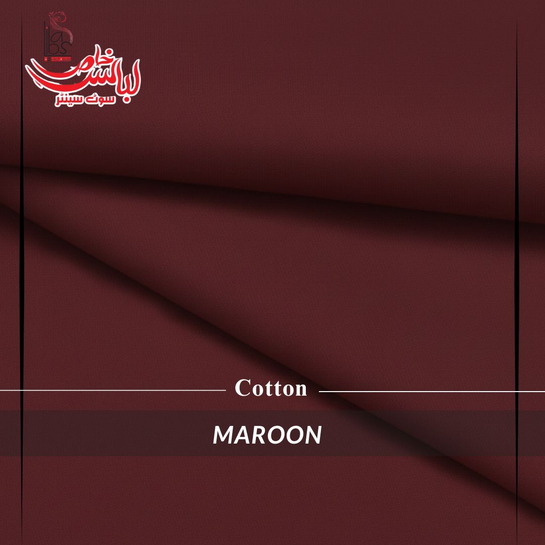 Pure Premium Cotton Fabric – Maroon