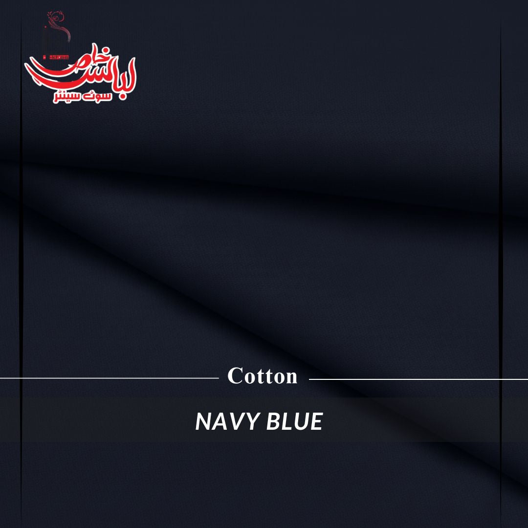 Pure Premium Cotton Fabric – Navy Blue