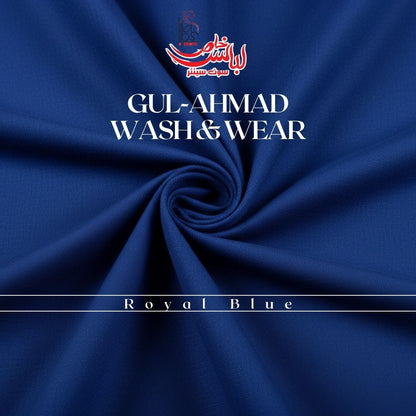 Premium Gul-Ahmad Wash & Wear - Royal Blue