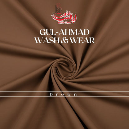 Premium Gul-Ahmad Wash & Wear - Brown